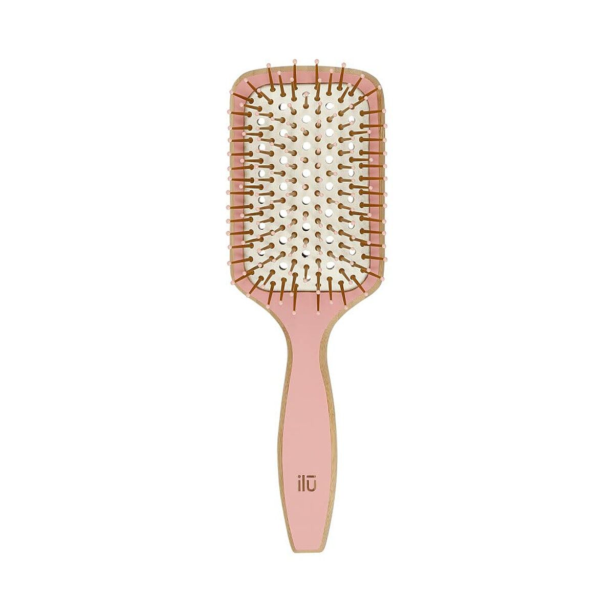 Detangling Hairbrush Ilū Bamboom Pink Squared -  Beauty, Hair care -  Ilū.