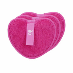 Make-up Remover Pads Ilū   Reusable Heart Pink (3 Units) -  Beauty, Skin care -  Ilū.