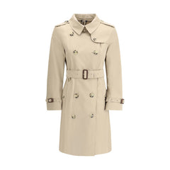 Burberry Breasted Trench Jacket -   -  Burberry.