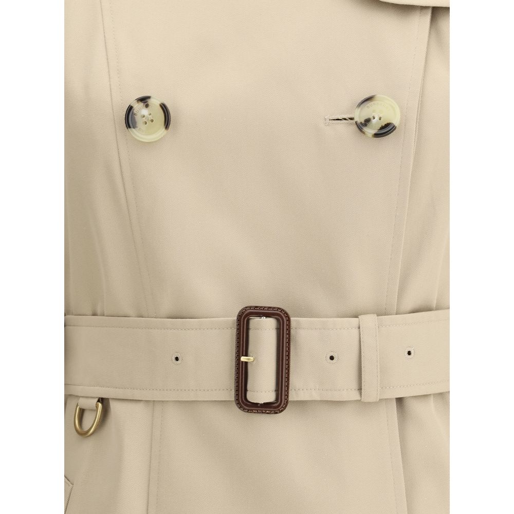 Burberry Breasted Trench Jacket -   -  Burberry.