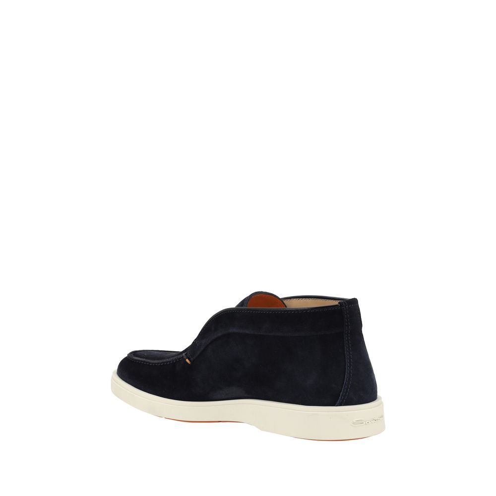 Santoni Suede Loafers -   -  Santoni.
