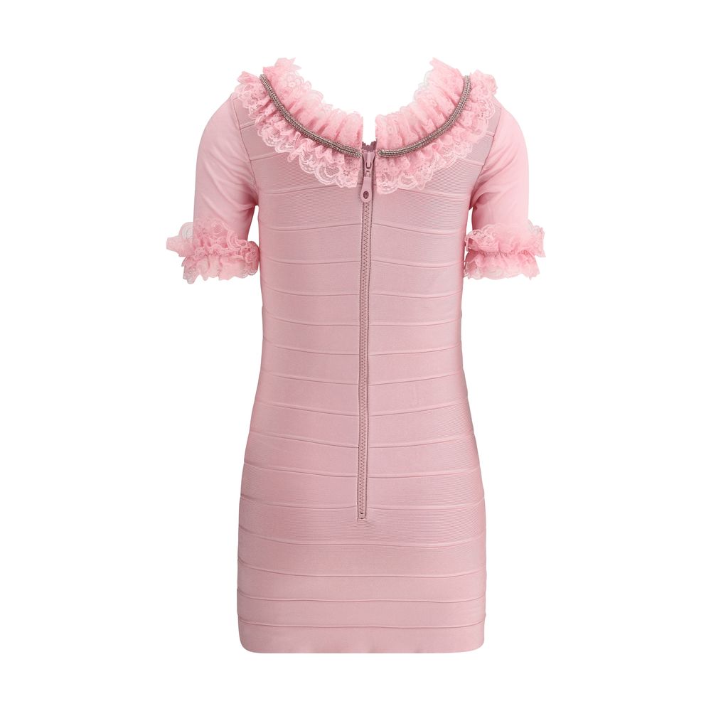 Self-Portrait Ruffle Knit Mini Dres -   -  Self-Portrait.