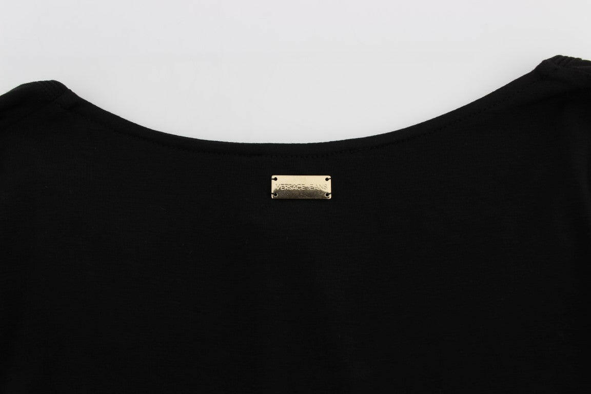 Versace Jeans Black Stretch Longsleeve Sweater -   -  Versace Jeans.