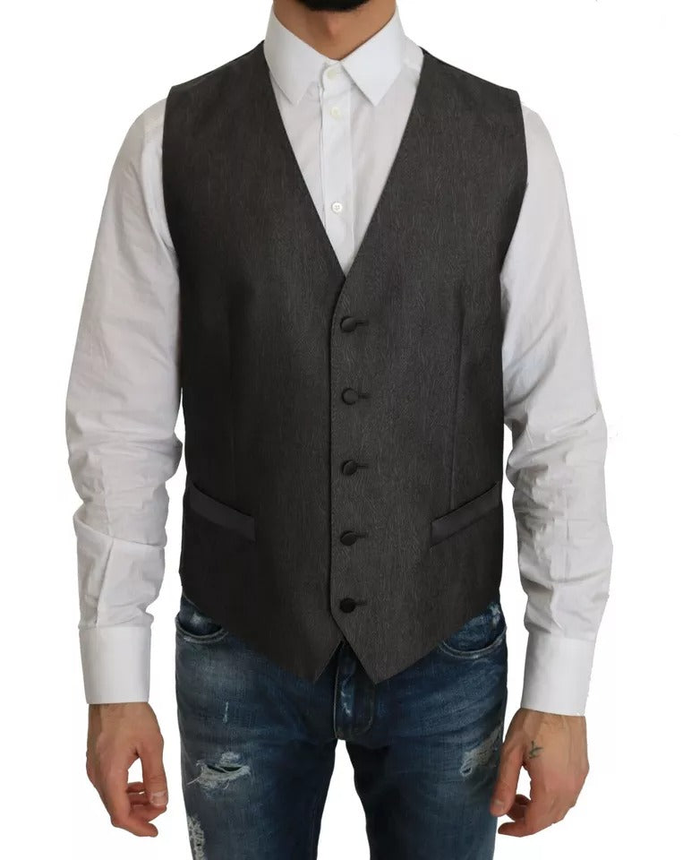 Dolce & Gabbana Gray MARTINI 2 Piece Vest Coat Blazer -   -  Dolce & Gabbana.