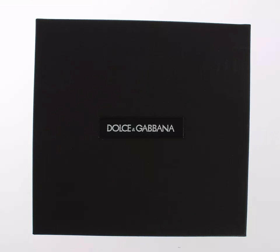 Dolce & Gabbana Red Yellow Raffia Leather Clasp Finder Keyring Keychain -   -  Dolce & Gabbana.