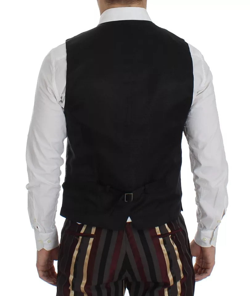 Dolce & Gabbana Multicolor Striped Runway 3 Piece Slim Fit Vest Suit -   -  Dolce & Gabbana.