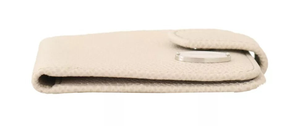 Dolce & Gabbana White Dauphine Leather Condom Case Holder Pocket Wallet -   -  Dolce & Gabbana.
