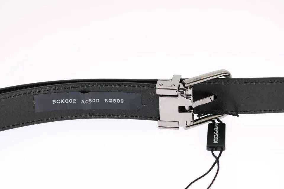 Dolce & Gabbana White Blue Silk Bowtie Leather Belt Gift Box Set -   -  Dolce & Gabbana.