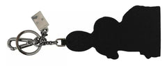 Dolce & Gabbana Silver Leather Dominico Stefano #DGFAMILY Logo Badge Keychain -  Men´s Keychains -  Dolce & Gabbana.