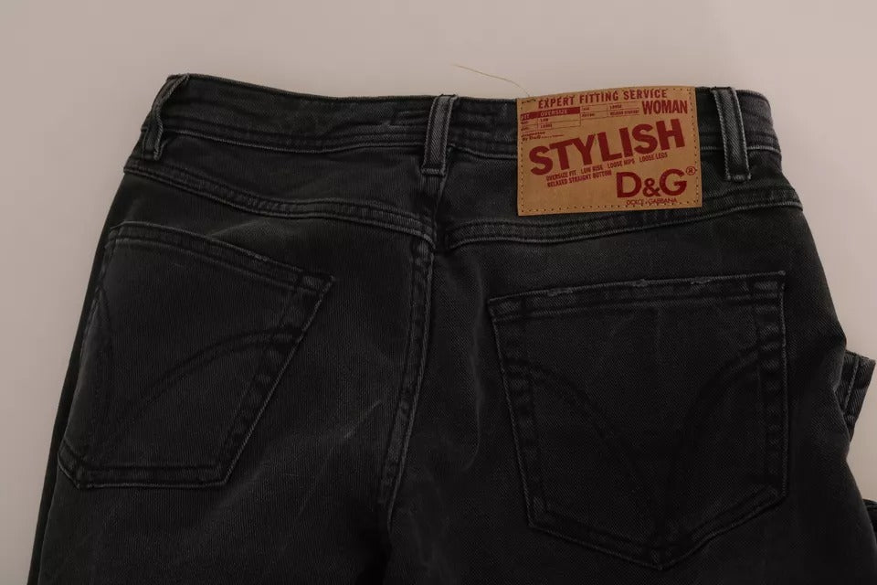 Dolce & Gabbana Black Slim Fit Cotton Jeans D&G Pants -   -  Dolce & Gabbana.