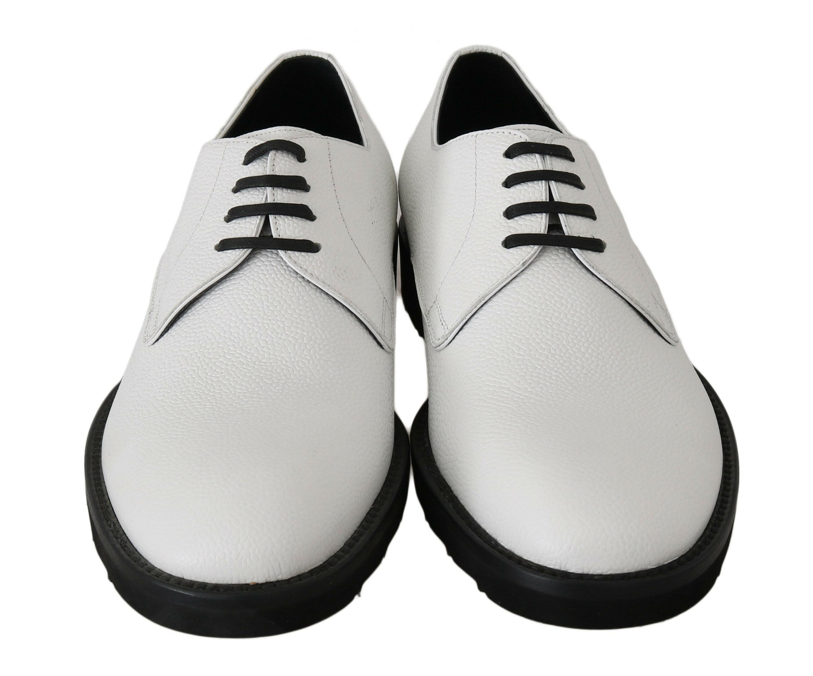 Dolce & Gabbana White Leather Derby Dress Formal Shoes -   -  Dolce & Gabbana.
