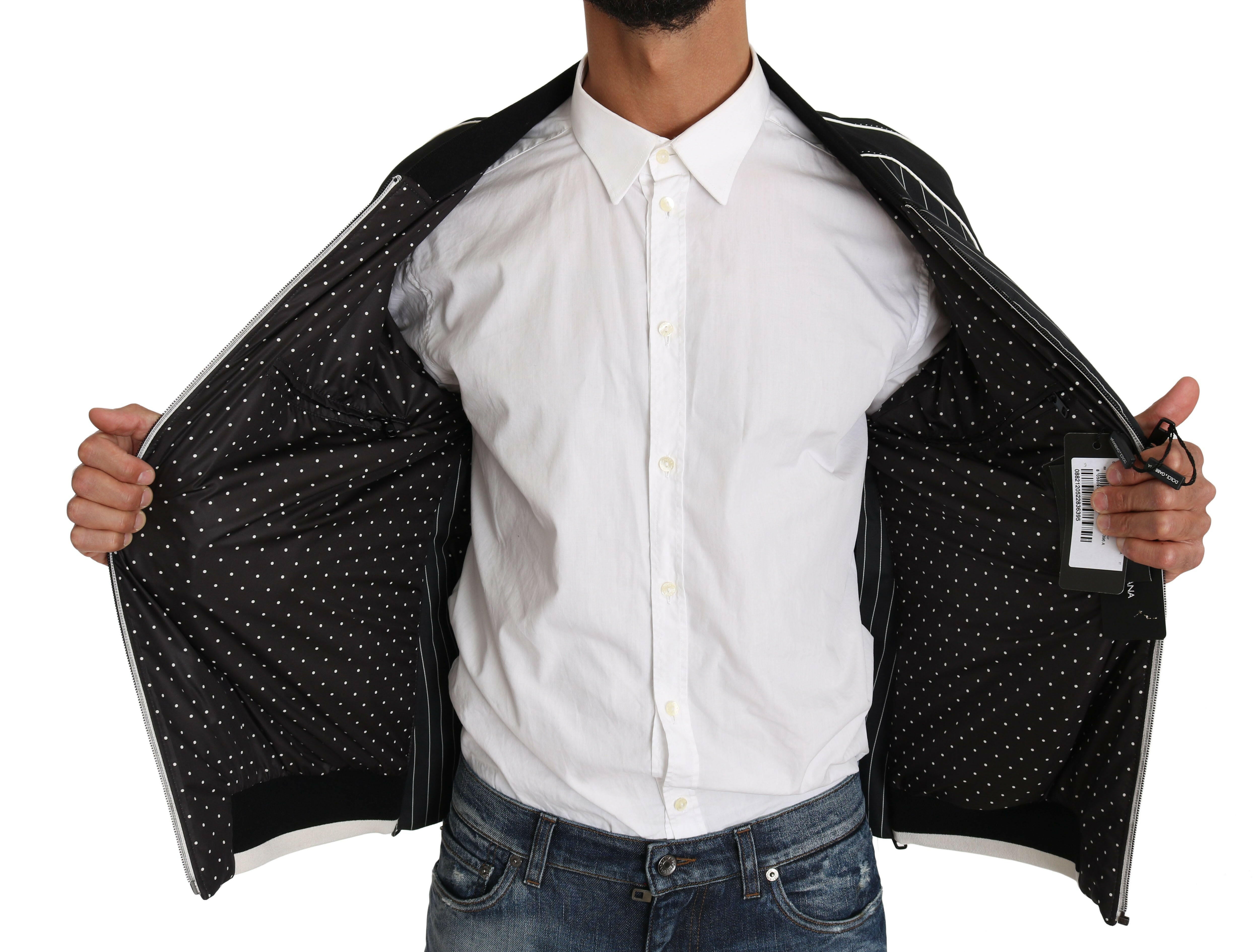 Dolce & Gabbana Black DD58 SG62 Sequined Beaded Jacket -   -  Dolce & Gabbana.