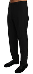 Dolce & Gabbana Black Wool Stretch Dress Trousers Pants -   -  Dolce & Gabbana.
