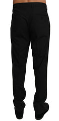 Dolce & Gabbana Black Wool Stretch Dress Trousers Pants -   -  Dolce & Gabbana.