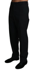 Dolce & Gabbana Black Wool Stretch Dress Trousers Pants -   -  Dolce & Gabbana.