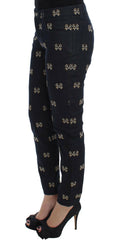 Dolce & Gabbana Blue Key Embroidered Slim Fit KATE Jeans -   -  Dolce & Gabbana.