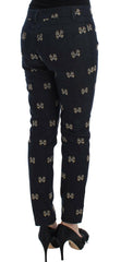 Dolce & Gabbana Blue Key Embroidered Slim Fit KATE Jeans -   -  Dolce & Gabbana.