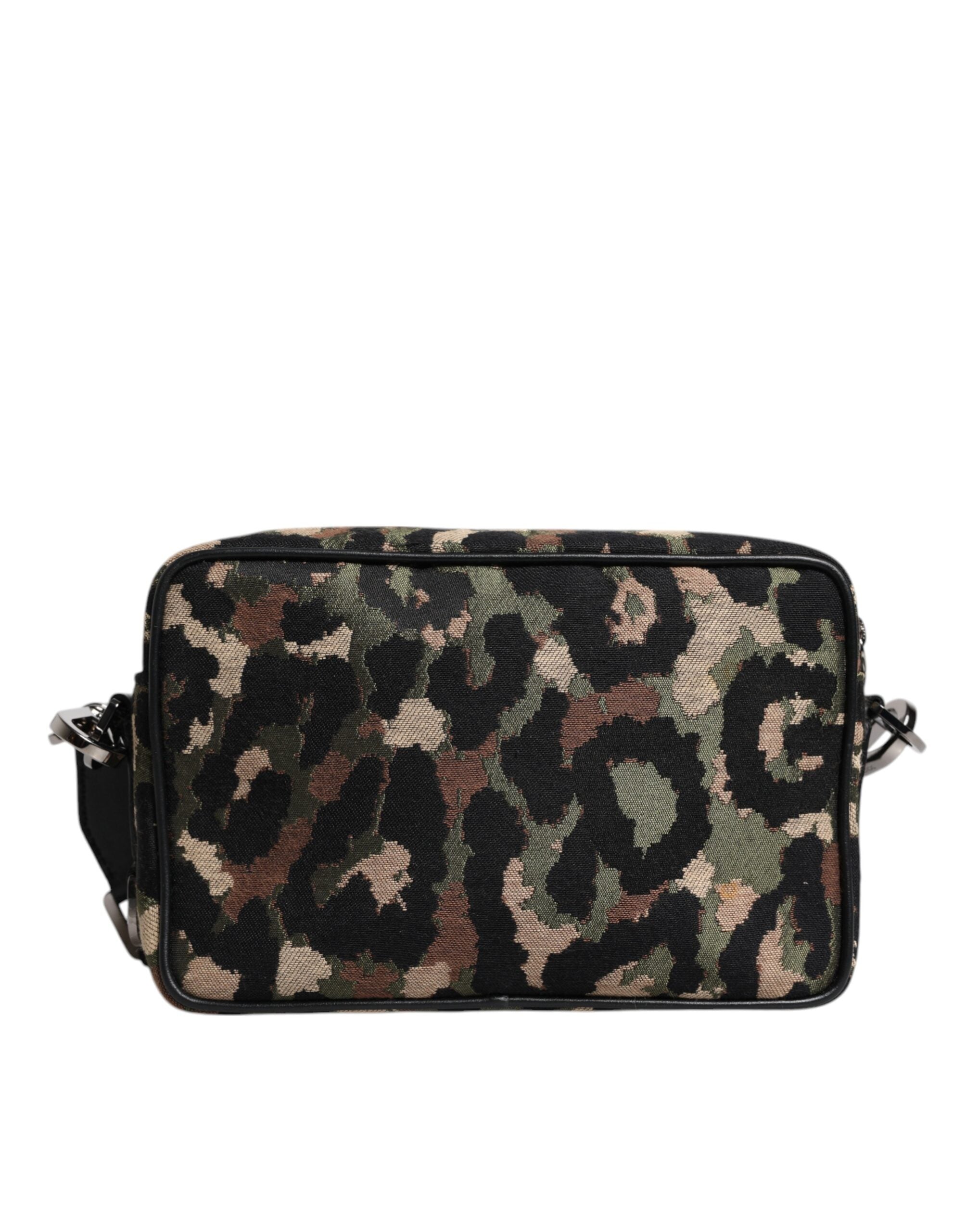 Dolce & Gabbana Multicolor Leopard Jacquard DG Logo Crossbody Bag -   -  Dolce & Gabbana.