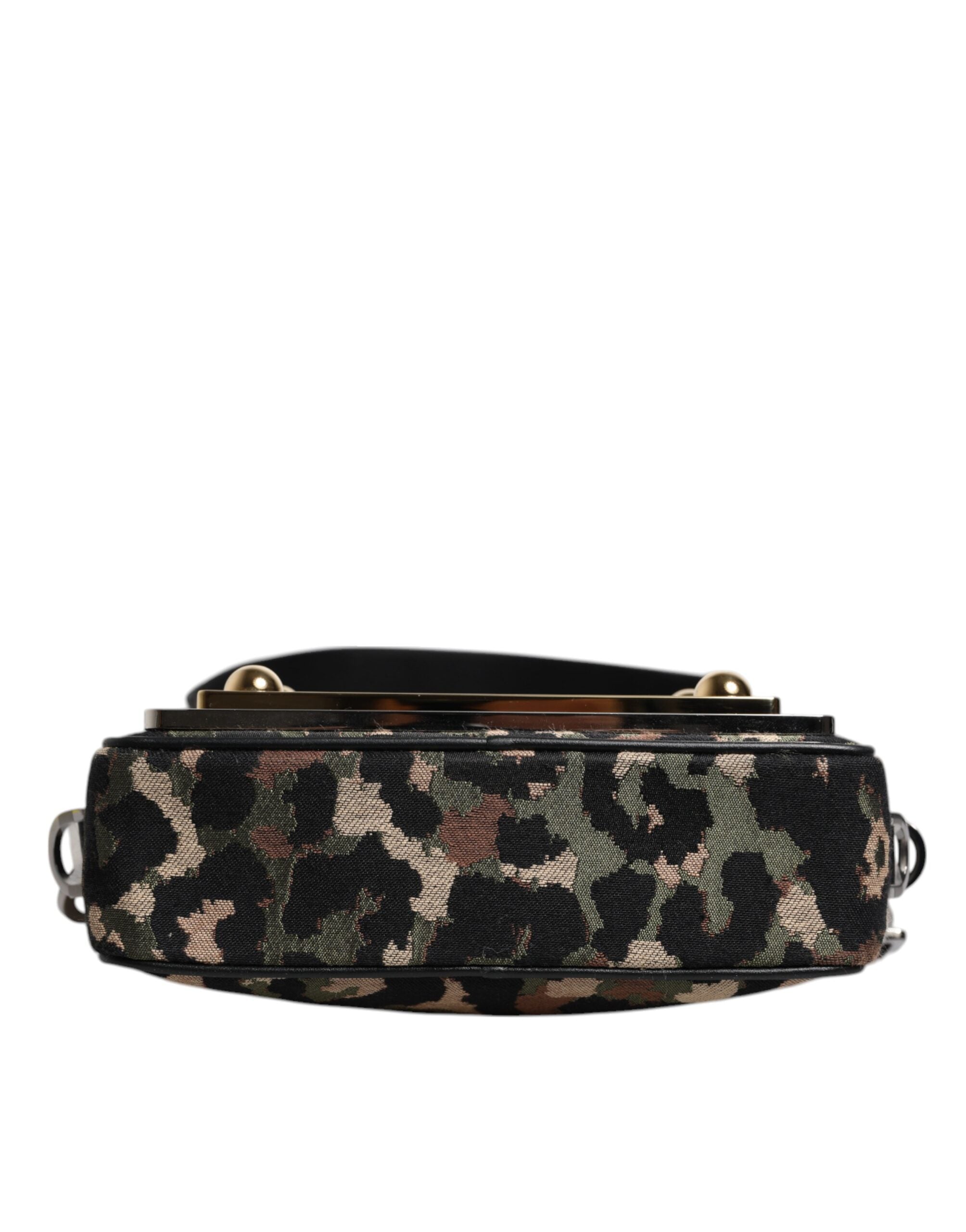 Dolce & Gabbana Multicolor Leopard Jacquard DG Logo Crossbody Bag -   -  Dolce & Gabbana.