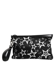 Dolce & Gabbana Black White Stars Pattern Clutch Pouch Bag -   -  Dolce & Gabbana.