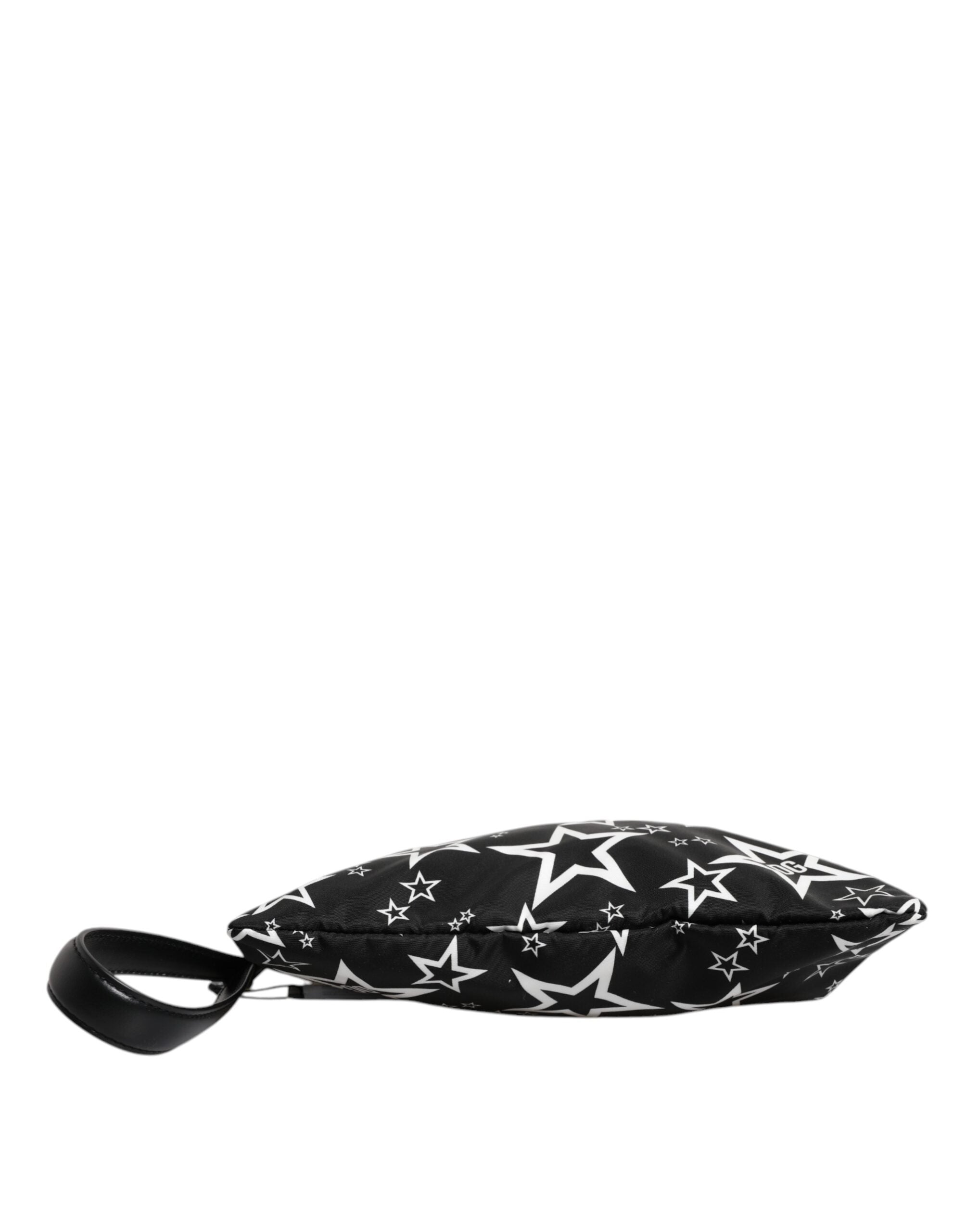Dolce & Gabbana Black White Stars Pattern Clutch Pouch Bag -   -  Dolce & Gabbana.