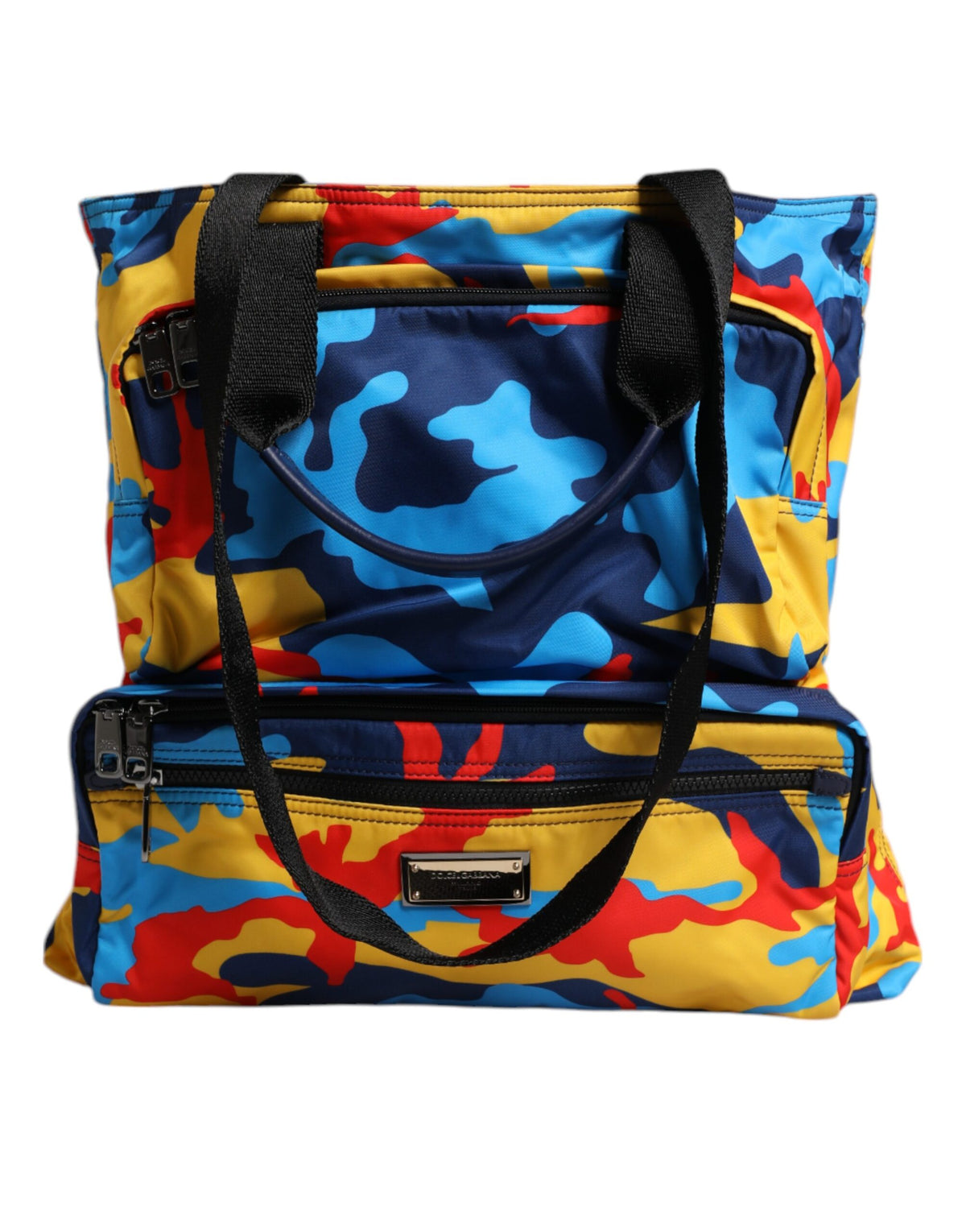 Dolce & Gabbana Multicolor Camouflage Nylon Shopping Tote Bag -   -  Dolce & Gabbana.