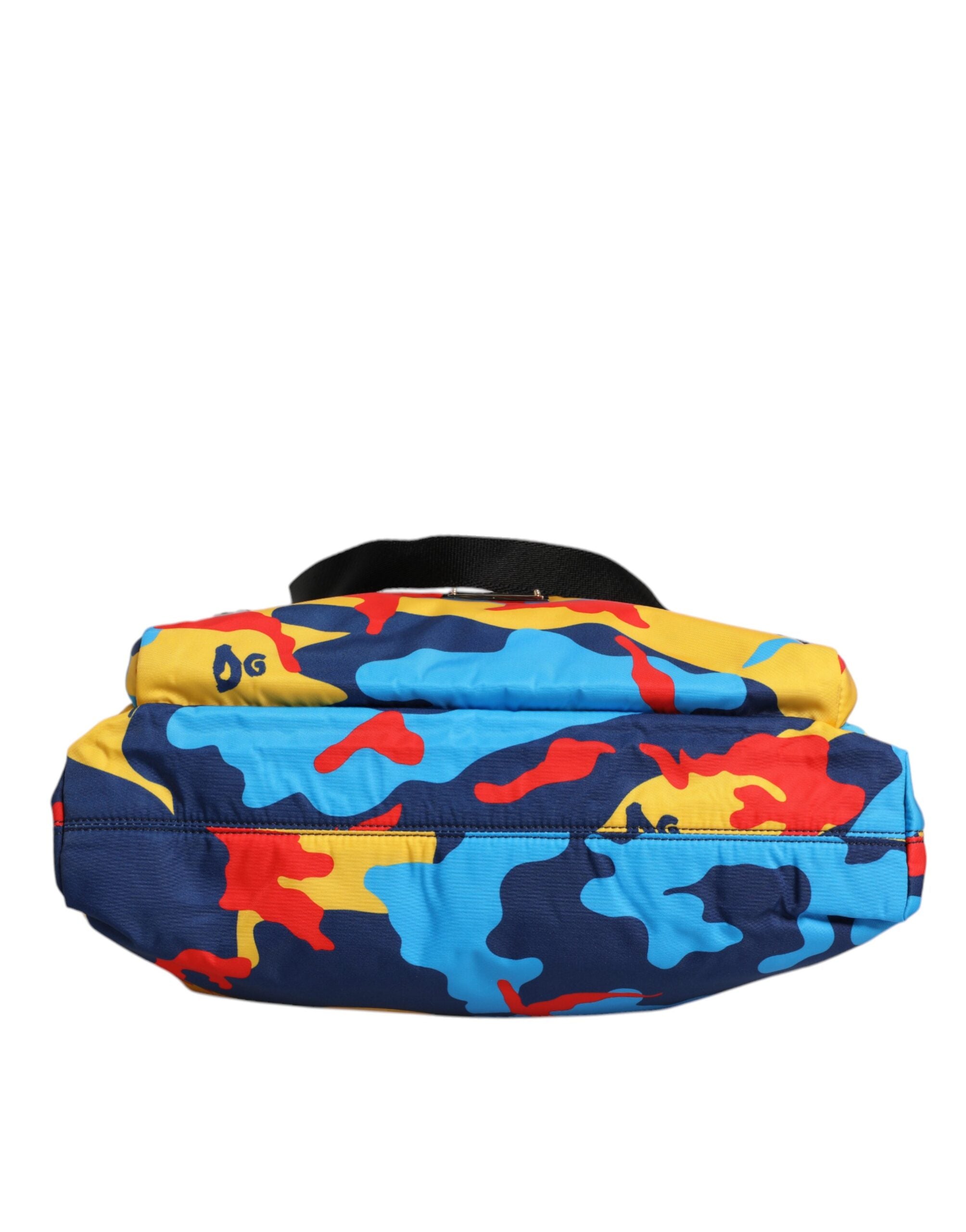 Dolce & Gabbana Multicolor Camouflage Nylon Shopping Tote Bag -   -  Dolce & Gabbana.