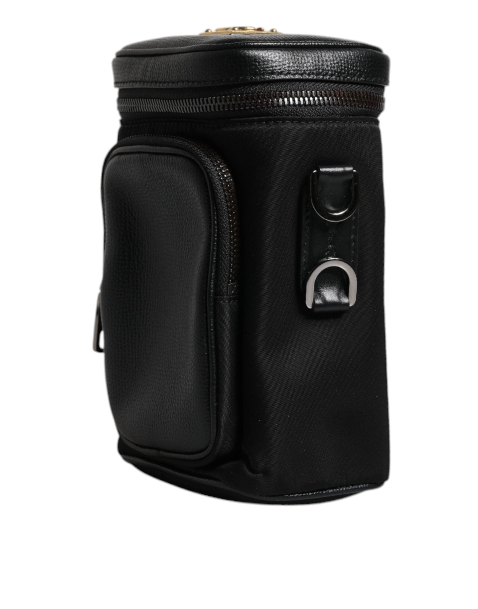 Dolce & Gabbana Black Leather Logo Purse Crossbody Camera Bag -   -  Dolce & Gabbana.