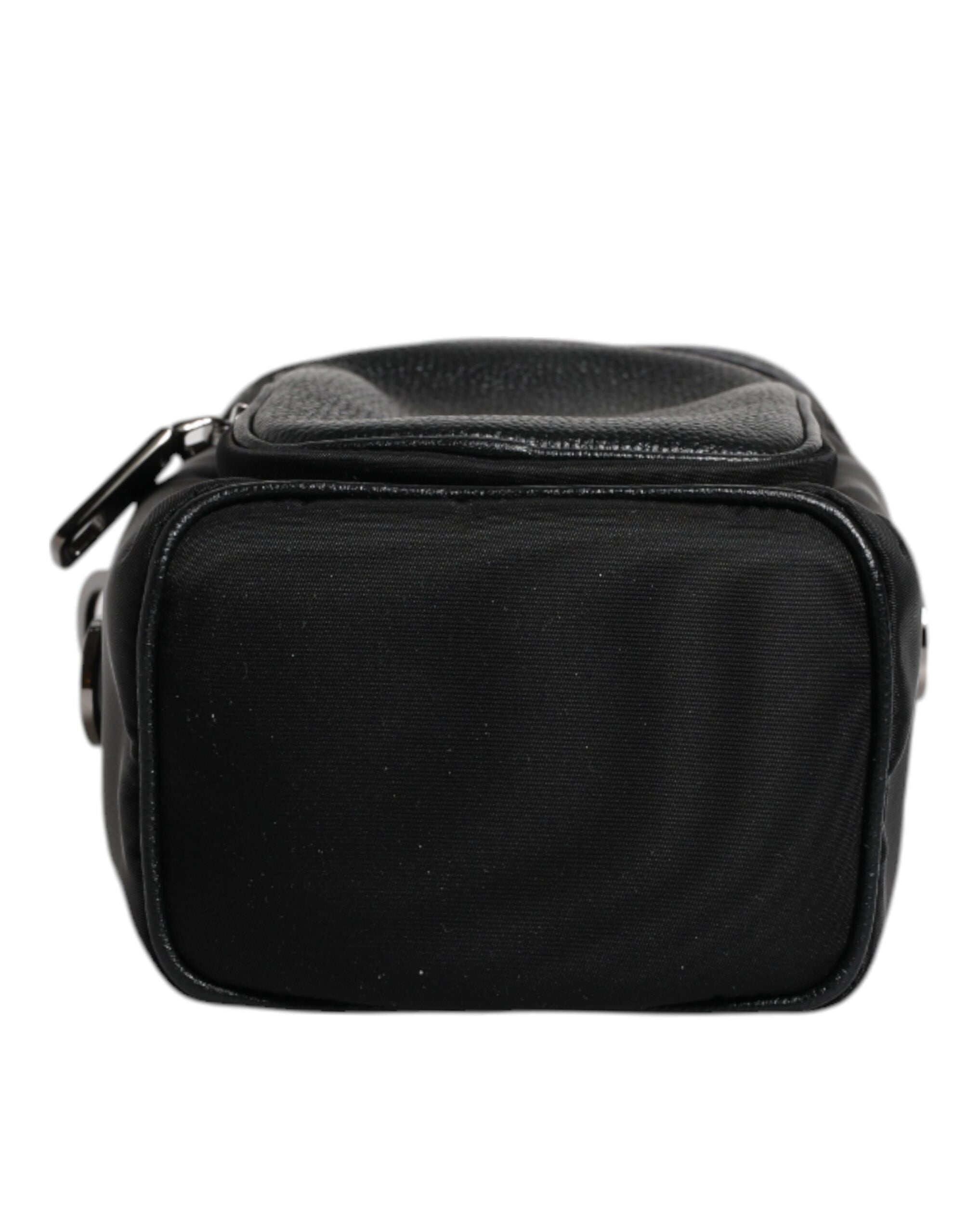Dolce & Gabbana Black Leather Logo Purse Crossbody Camera Bag -   -  Dolce & Gabbana.