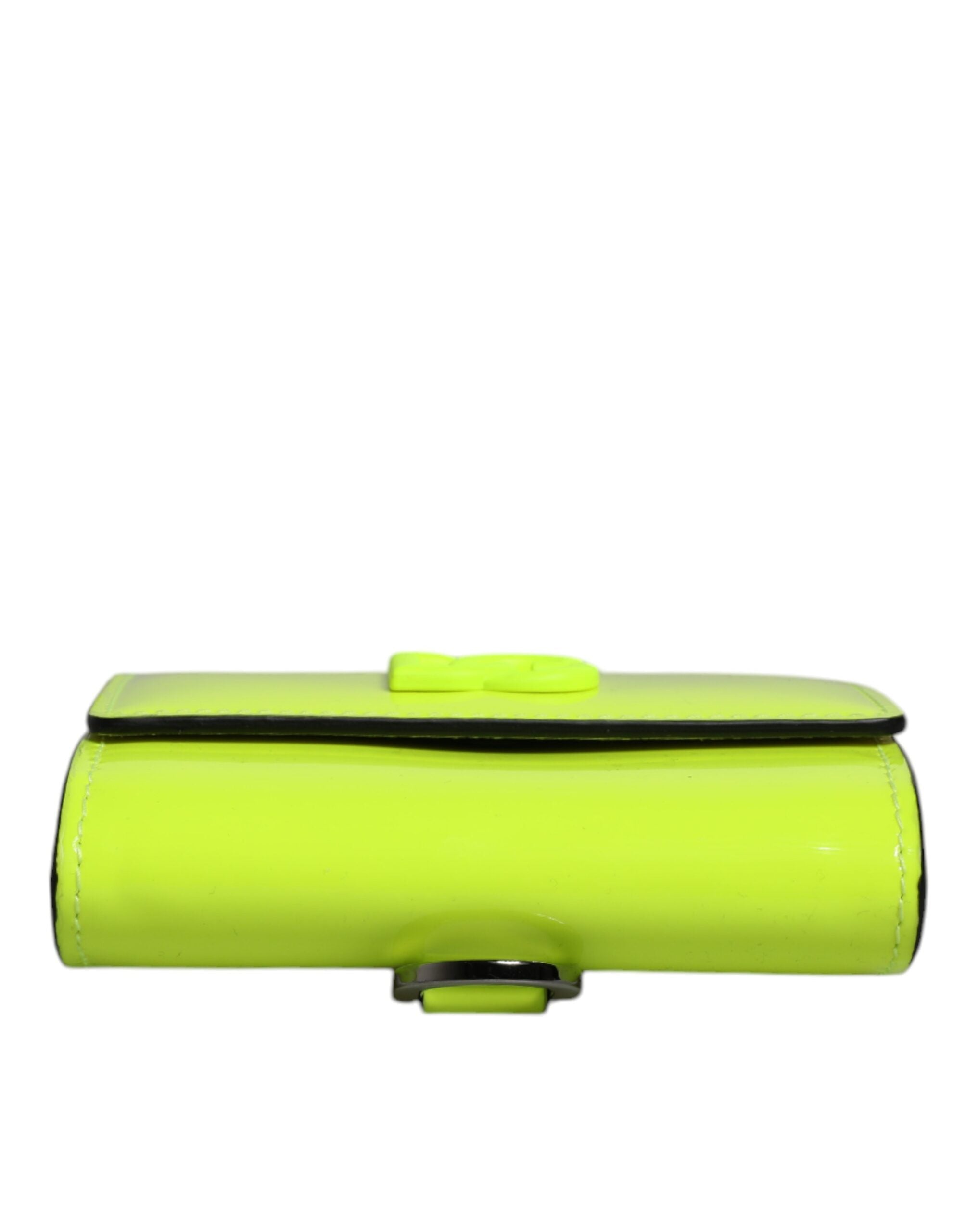 Dolce & Gabbana Yellow Green Bifold DG Logo Neck Strap Cardholder Wallet -   -  Dolce & Gabbana.