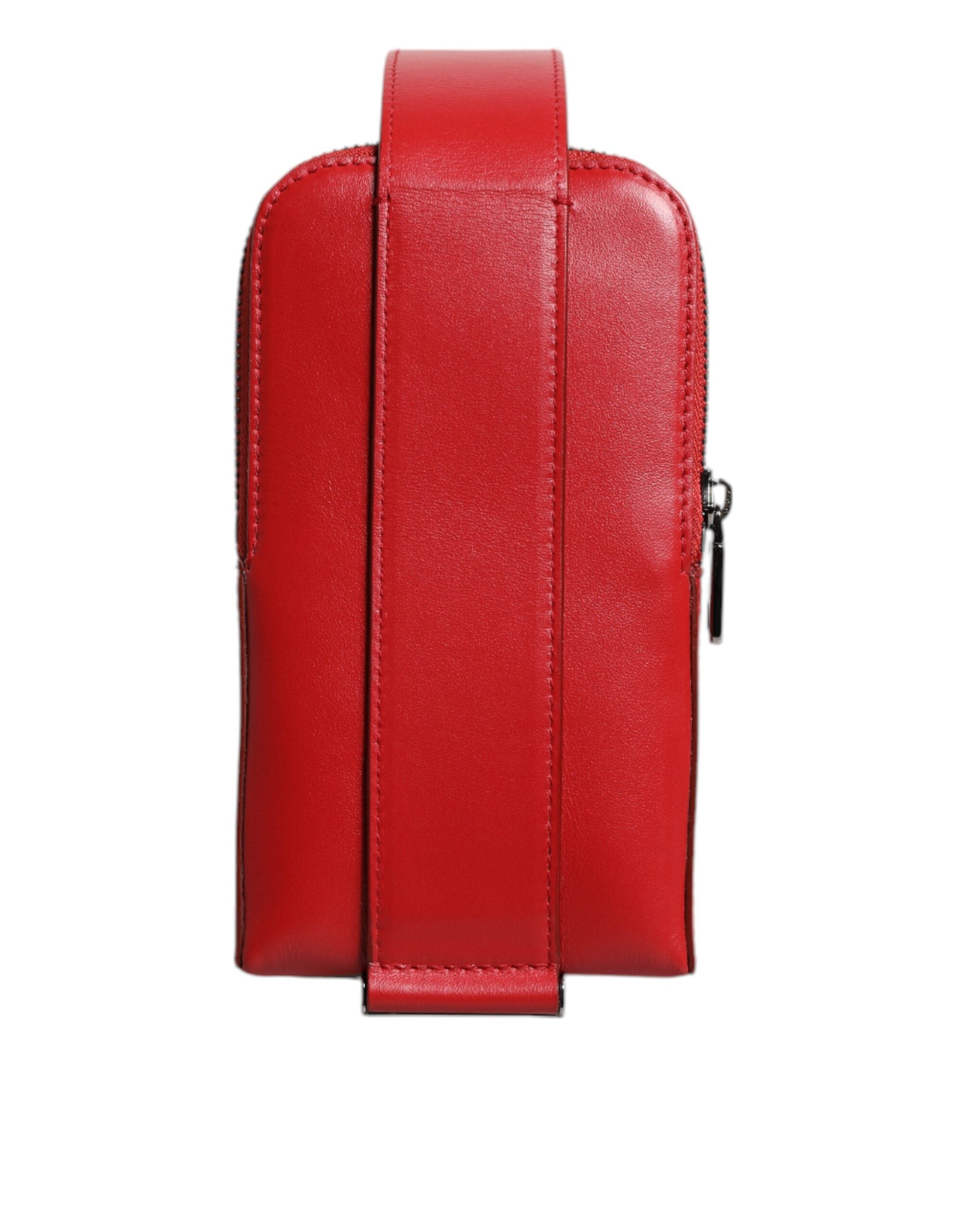Dolce & Gabbana Red Leather Logo Zip Around Card Holder Wide Strap Wallet (Copy) -   -  Dolce & Gabbana.