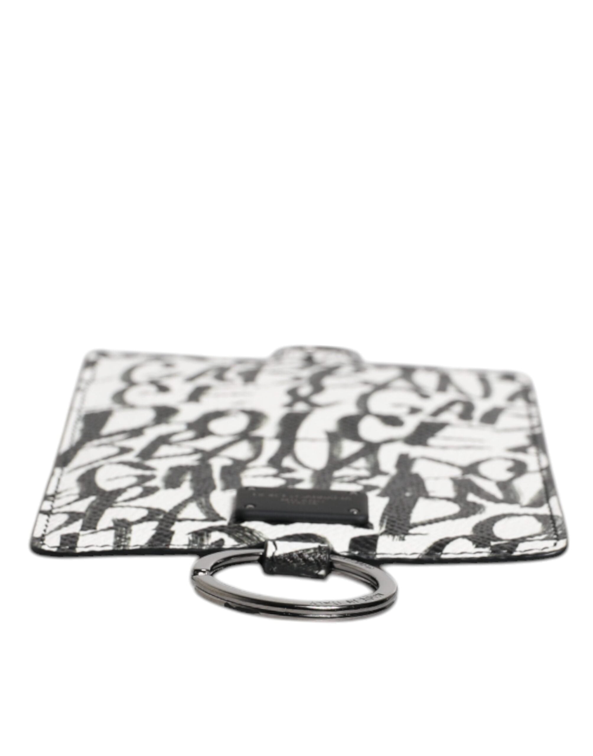 Dolce & Gabbana White Leather Lanyard Logo Print Card Holder Wallet -   -  Dolce & Gabbana.