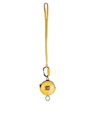 Dolce & Gabbana Yellow Round Leather DG Logo Coin Purse Lanyard Wallet -   -  Dolce & Gabbana.
