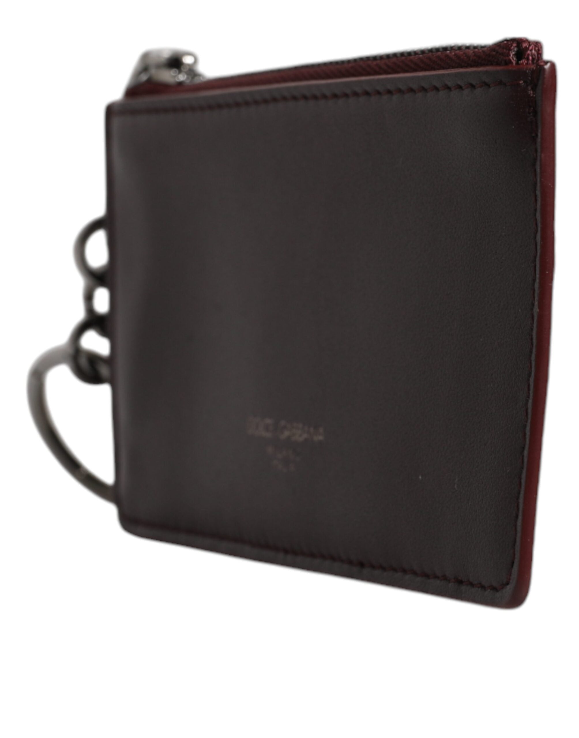Dolce & Gabbana Brown Calfskin Leather DG Logo Card Holder Wallet -   -  Dolce & Gabbana.