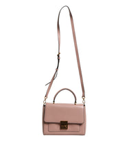 Michael Kors Pink Leather Logo Plaque Crossbody MINDY Satchel Bag -   -  Michael Kors.