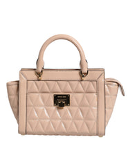 Michael Kors Peach Quilted Leather Logo Crossbody VIVIANNE Messenger Bag -   -  Michael Kors.
