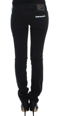 Cavalli Black Cotton Stretch Slim Skinny Fit Jeans -   -  Cavalli.