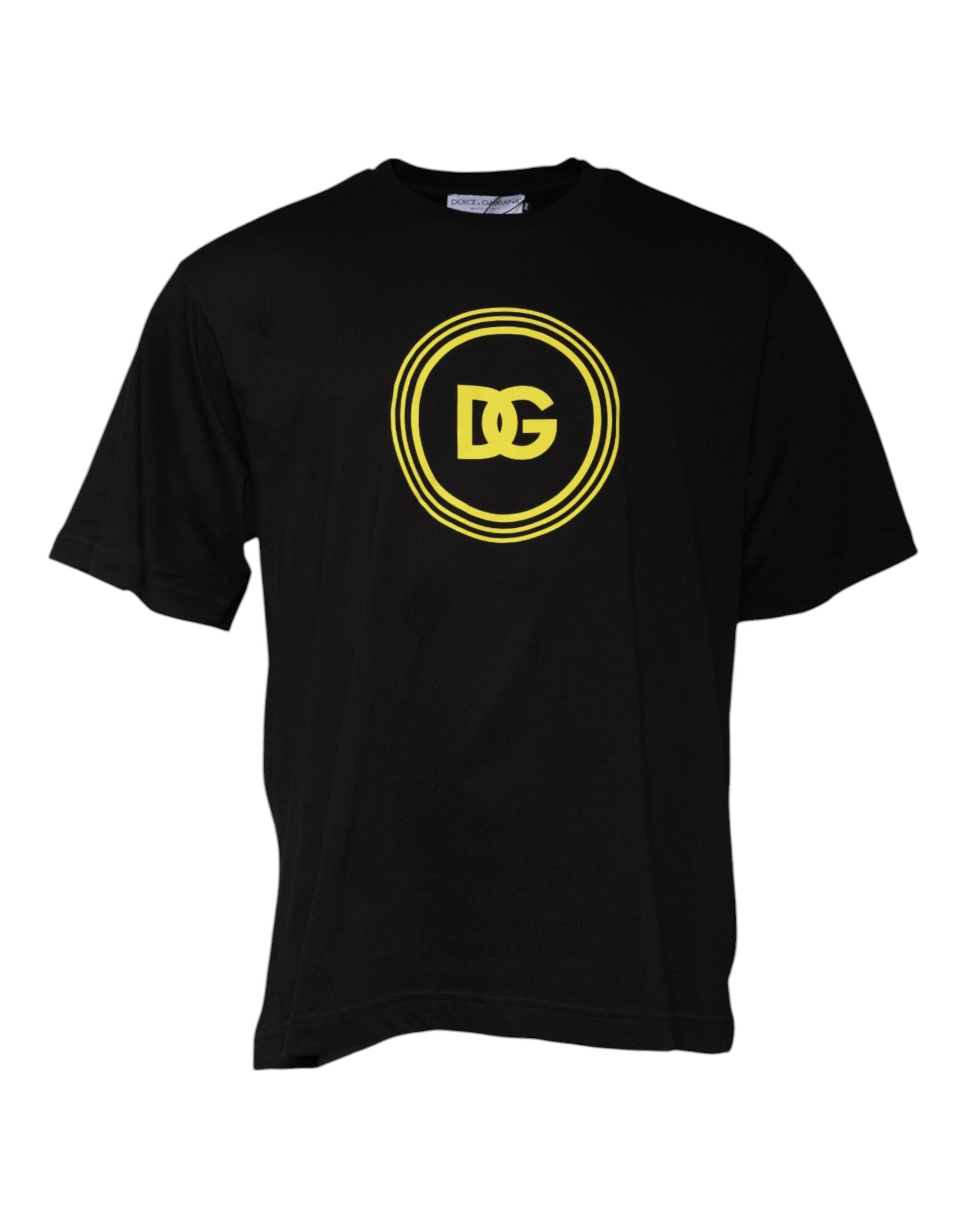 Dolce & Gabbana Black Logo Print Cotton Crew Neck T-shirt -   -  Dolce & Gabbana.