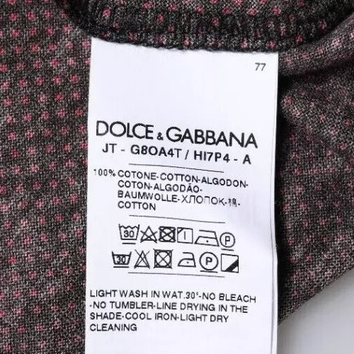 Dolce & Gabbana Red Leopard Cotton Short Sleeves T-shirt -   -  Dolce & Gabbana.