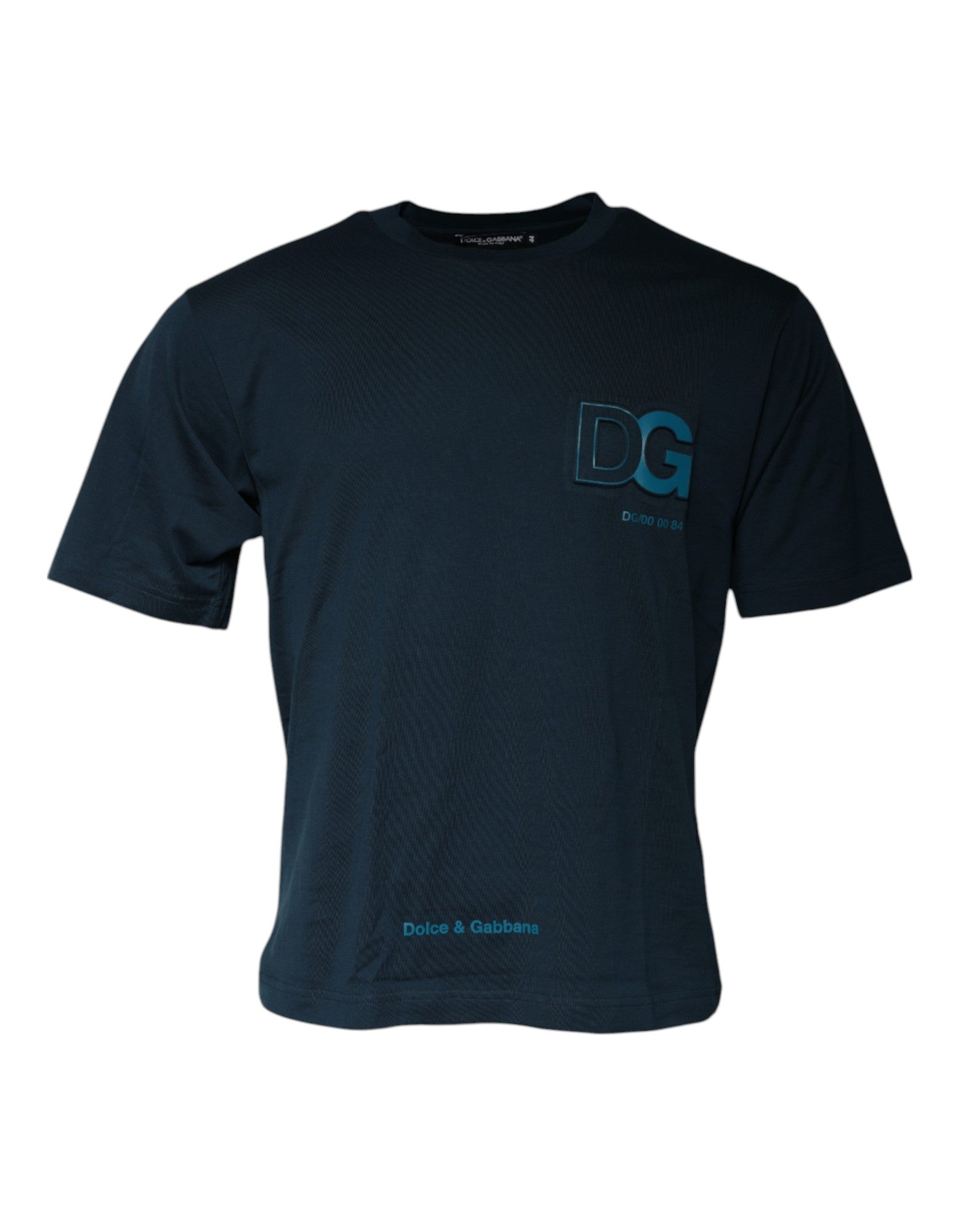 Dolce & Gabbana Blue Logo Crew Neck Short Sleeves T-shirt -   -  Dolce & Gabbana.