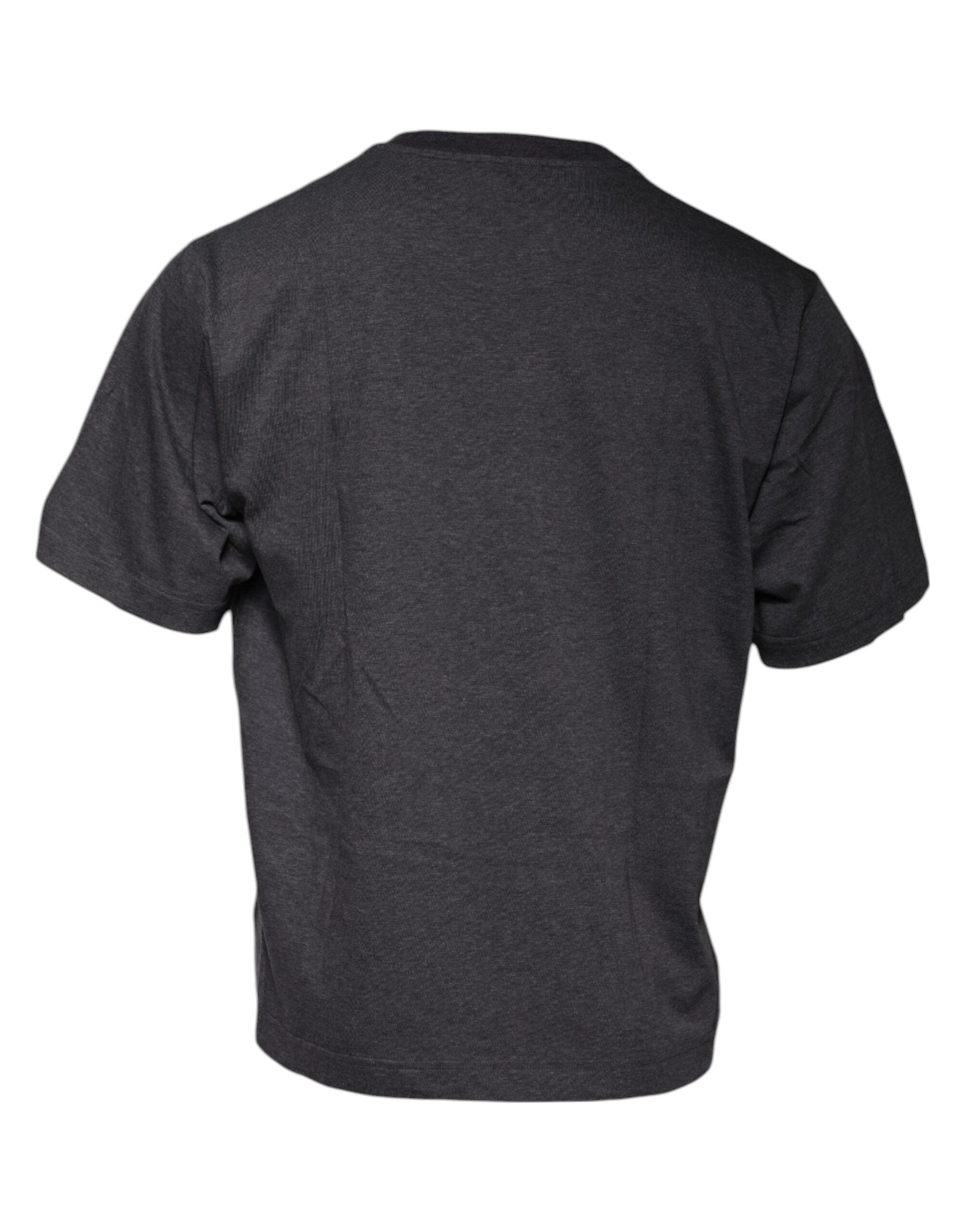 Dolce & Gabbana Dark Gray Crew Neck Short Sleeves T-shirt -   -  Dolce & Gabbana.