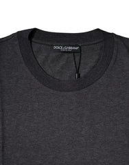 Dolce & Gabbana Dark Gray Crew Neck Short Sleeves T-shirt -   -  Dolce & Gabbana.