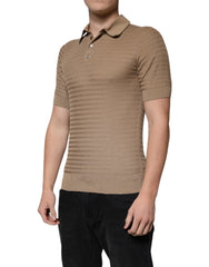 Dolce & Gabbana Brown Collared Short Sleeves Polo T-shirt -   -  Dolce & Gabbana.