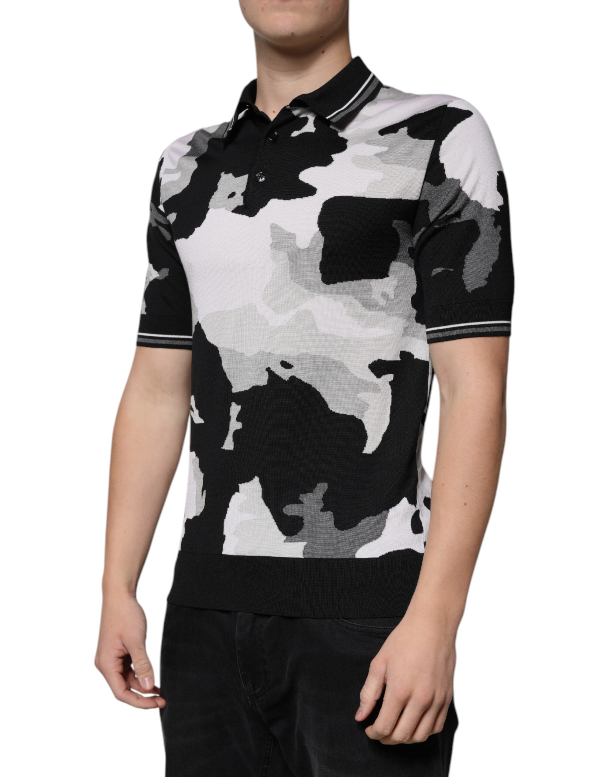 Dolce & Gabbana Multicolor Camouflage Collared Polo T-shirt -   -  Dolce & Gabbana.