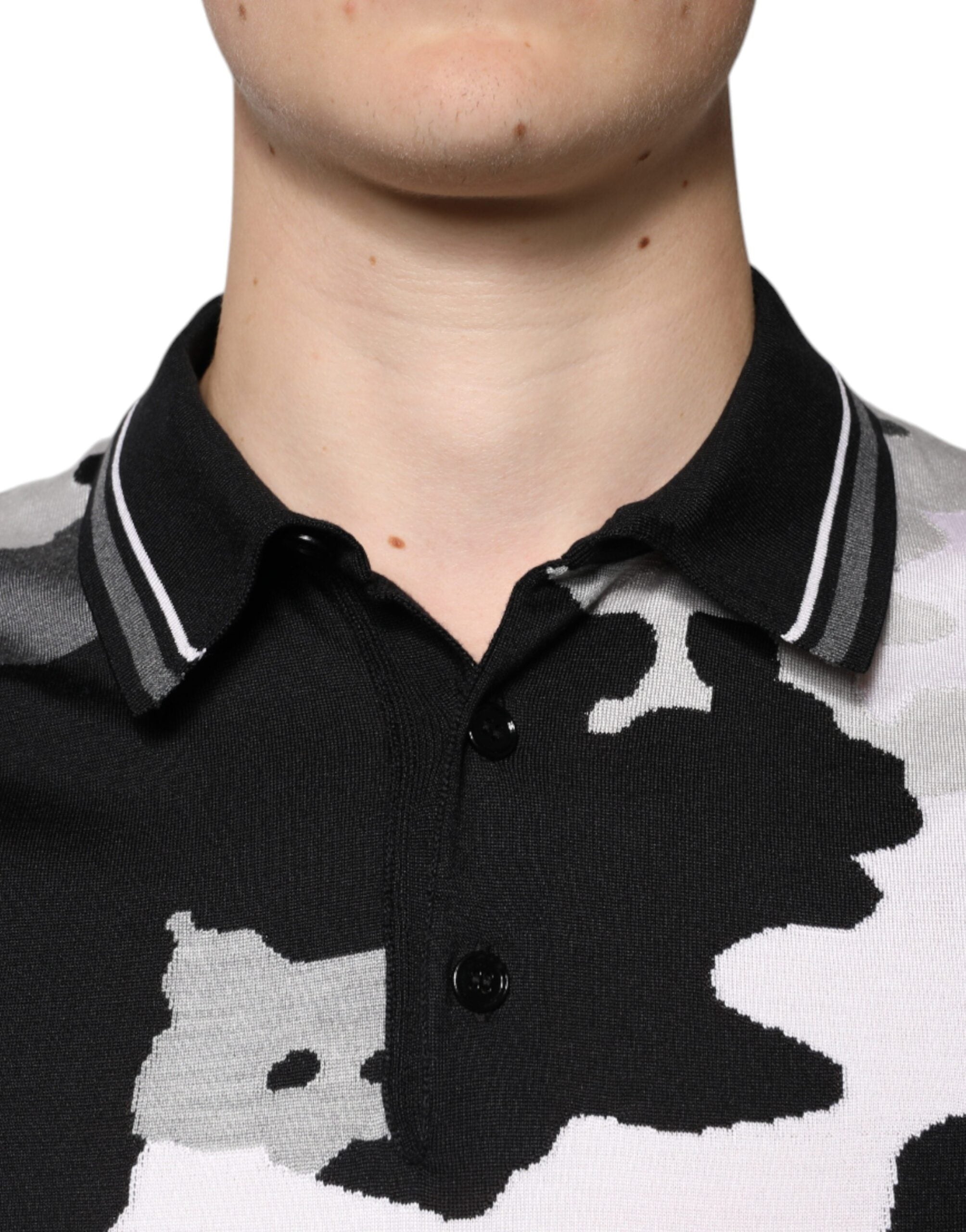 Dolce & Gabbana Multicolor Camouflage Collared Polo T-shirt -   -  Dolce & Gabbana.