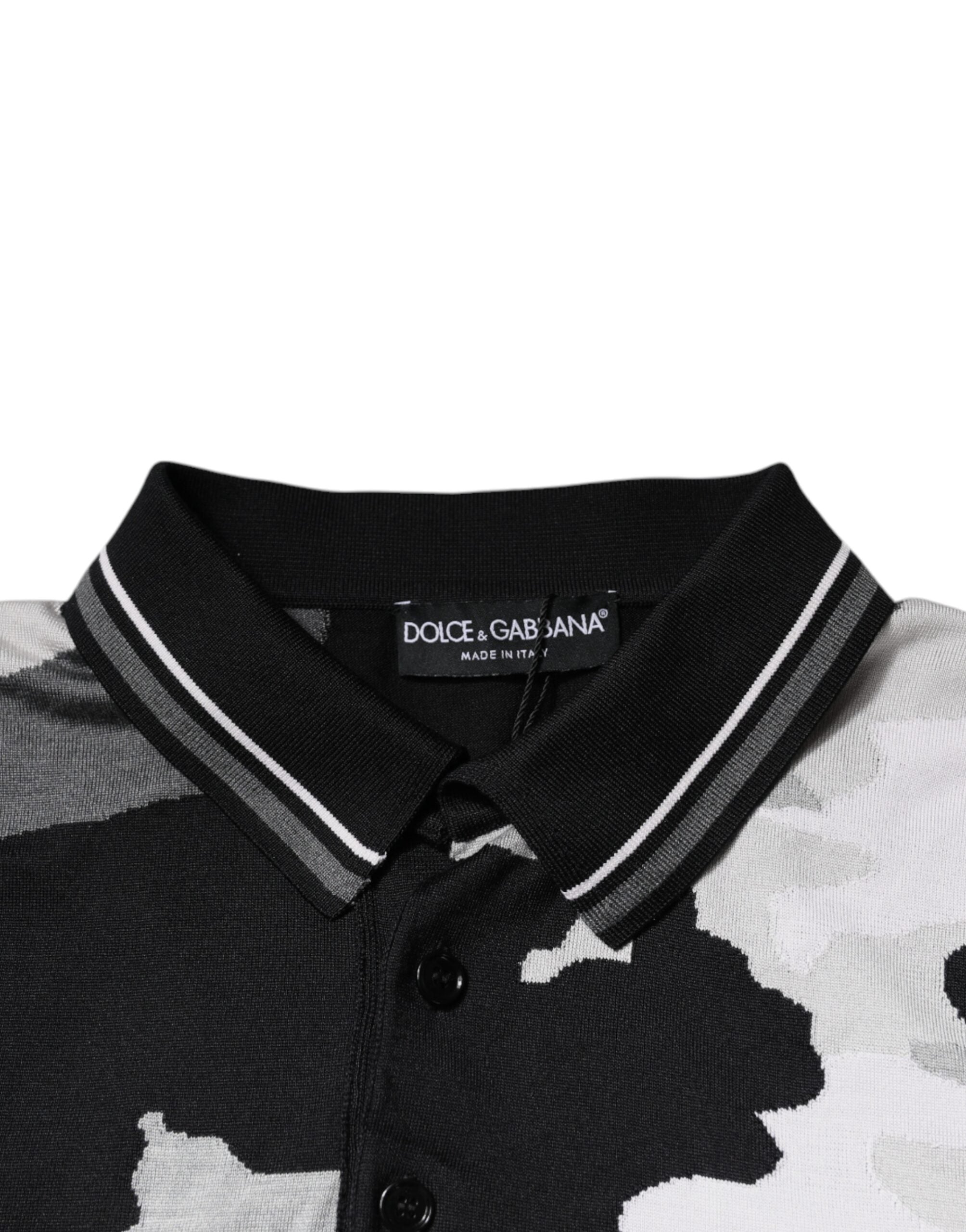 Dolce & Gabbana Multicolor Camouflage Collared Polo T-shirt -   -  Dolce & Gabbana.