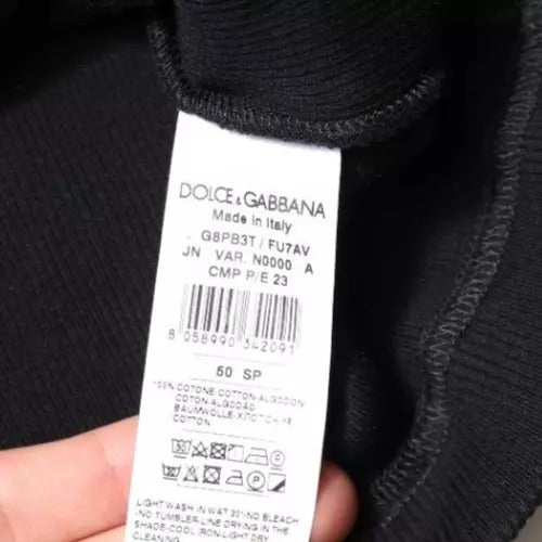 Dolce & Gabbana Black Cotton Sleeveless Round Neck Tank T-shirt -   -  Dolce & Gabbana.