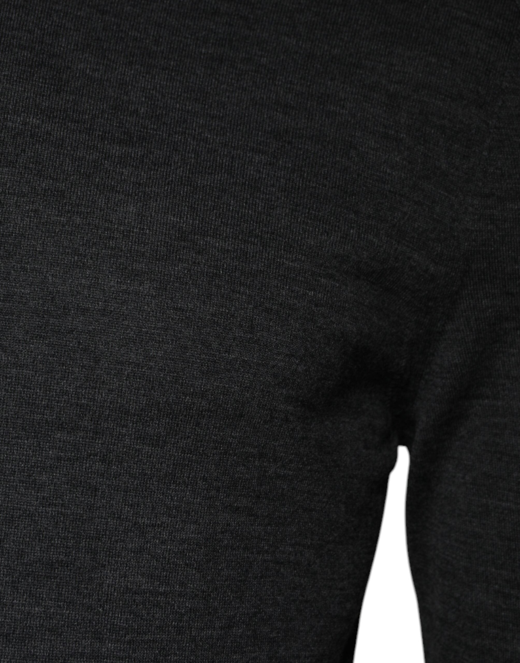 Dolce & Gabbana Gray Wool Knit Turtleneck Pullover Sweater -   -  Dolce & Gabbana.