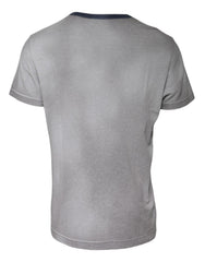 Dolce & Gabbana Gray Logo Print Cotton Crew Neck T-shirt -   -  Dolce & Gabbana.