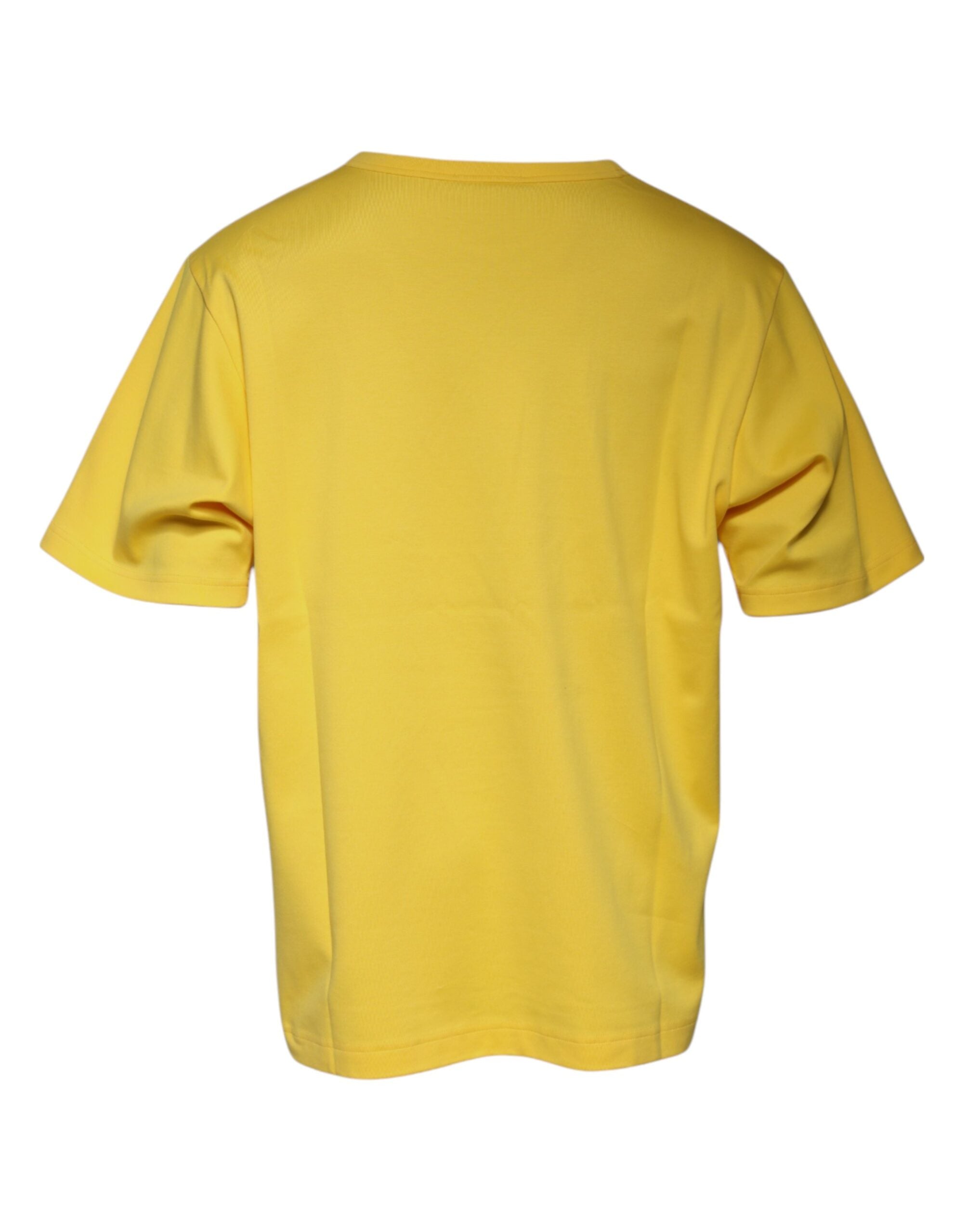 Dolce & Gabbana Yellow Crew Neck Short Sleeves T-shirt -   -  Dolce & Gabbana.